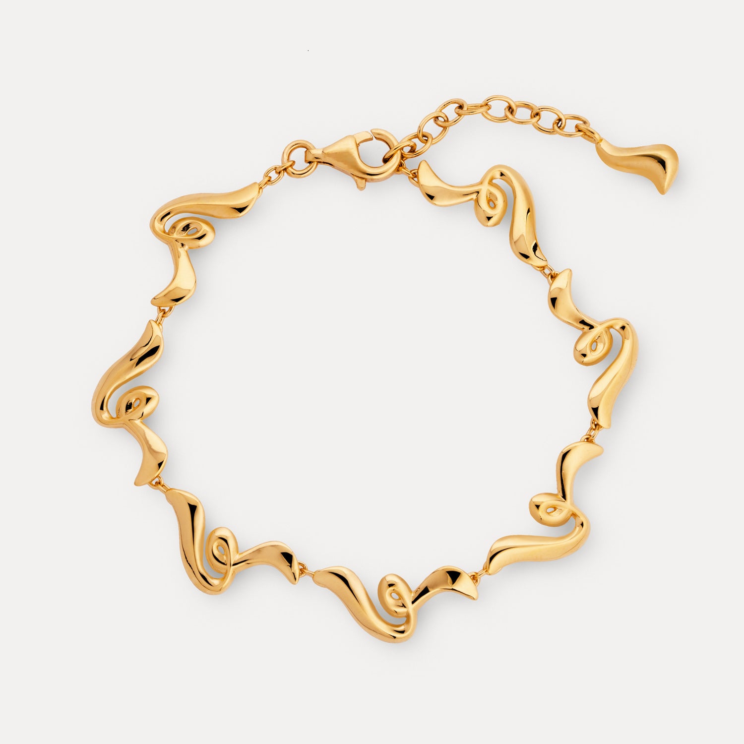 Poise Twirl Chain Bracelet, recycled 18k Gold Vermeil - VEYIA Berlin