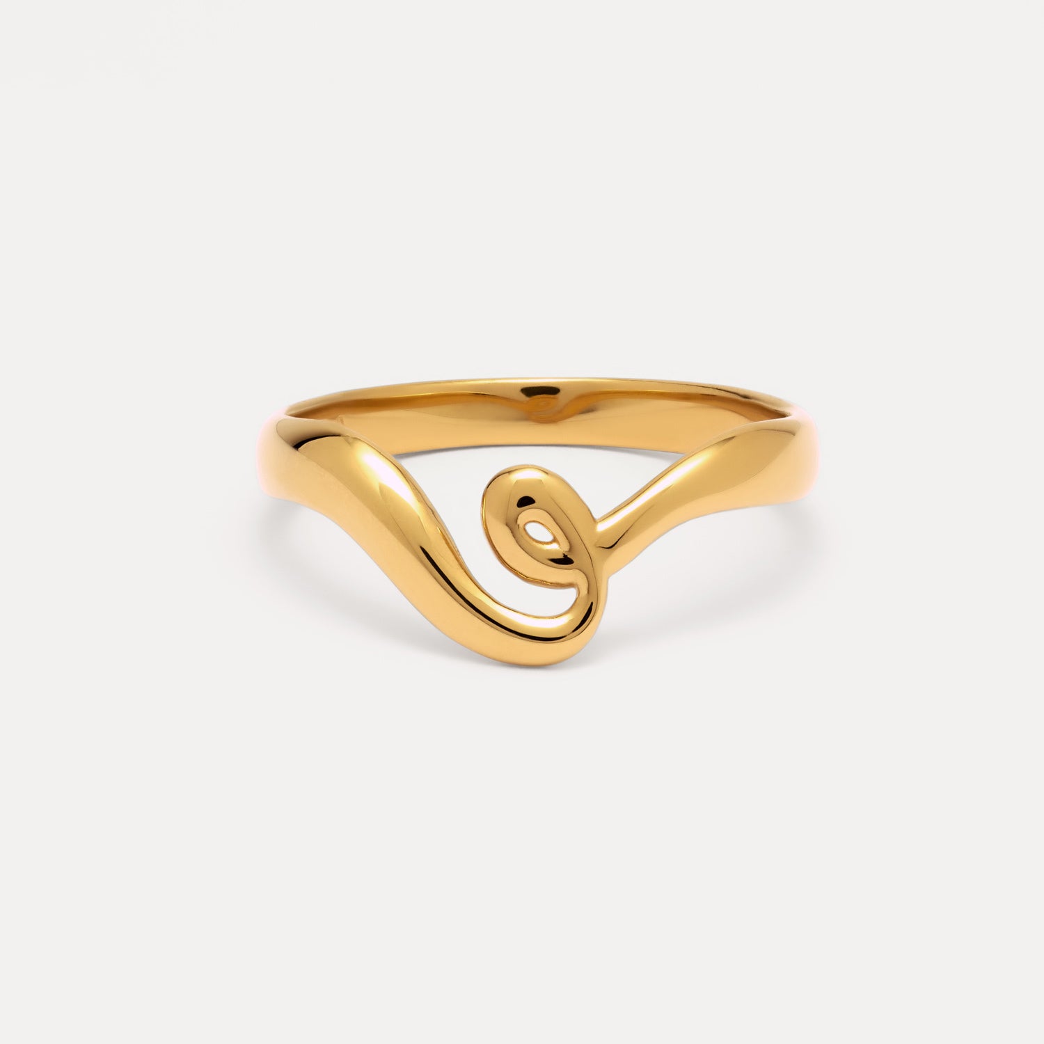 Poise Twirl Ring, recycled 18k Gold Vermeil - VEYIA Berlin
