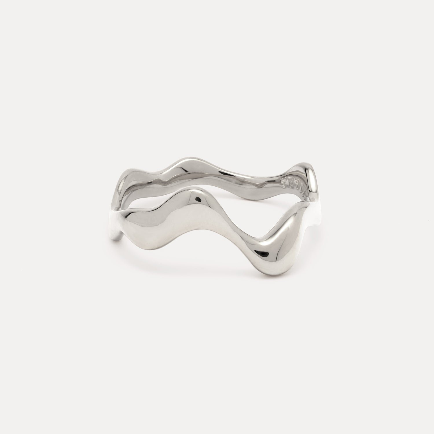 Poise Wave Ring, recycled Sterling Silver - VEYIA Berlin